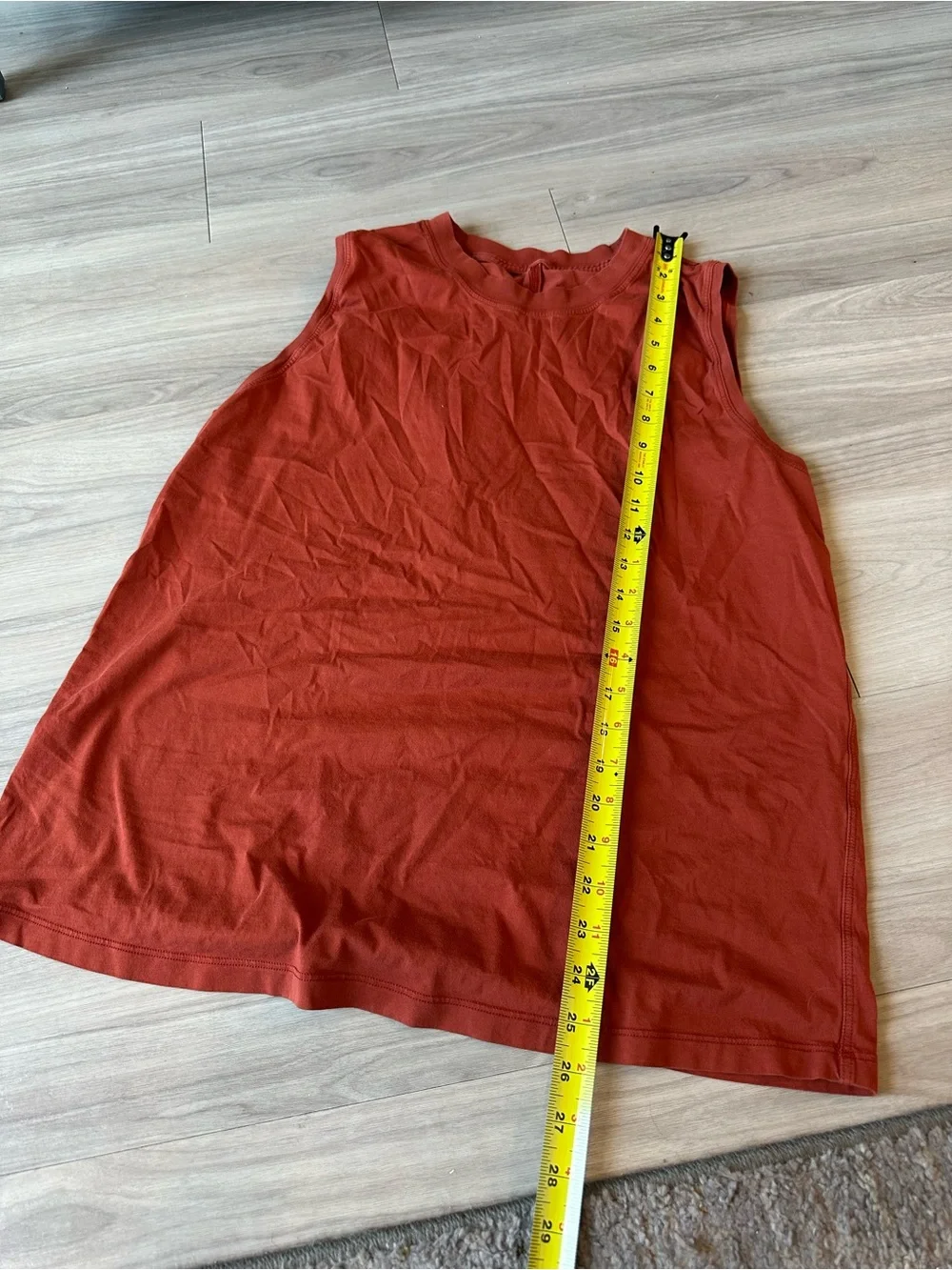 Lululemon All Yours Tank Brick Orange Color Womens medium